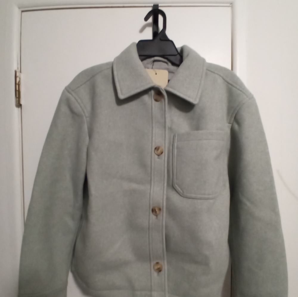 Levi's Women's Small Soft Chore Jacket  light gray in color . Sales For $118